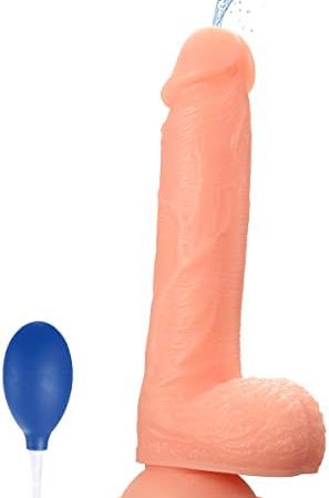 Realistic Squirting Dildo for Women, 8.5 inch G-Spot Anal Dildos, Women Sex Toys Ejaculating Dildo with Suction Cup for Women, Gay Solo or Couples Have Fun