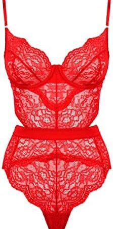 Ann Summers Hold Me Tight Lace Body Suit for Women with Underwired Cups |One Piece Lingerie