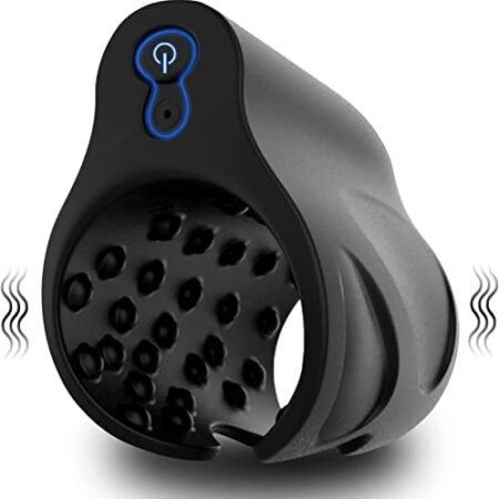 Automatic Masturbator Cup Penis Ring Vibrator with 10 Vibration Modes Electric Masturbators Penis Trainer for Men Flexible Silicone Vibrating Stimulator Sex Toys for Cock Sleeve Massager