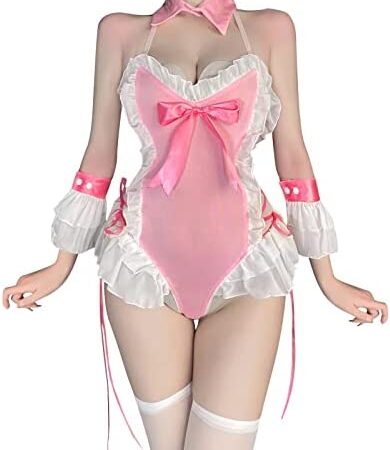 AMhomely Sexy Maid Uniform Womens Naughty French Maid Cosplay Costumes Uniform Outfits Halloween Cosplay Nightwear Lingerie Sets