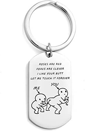 Couple Gifts Funny Keyrings for Boyfriend Girlfriend Christmas Valentines Gift Keyring for Him Her Women Men Husband Wife For Him/Her, Birthday-Friendship gifts