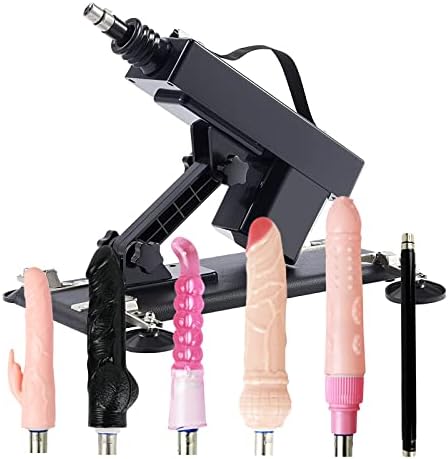 Adult Sex Machine Gun for Women Men, Love Machine Fucking Machine, Adjustable Angle Machine for Make Love with 4pcs Realistic Dildos and 20CM Extension Rod