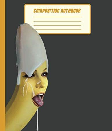 Composition Notebook: College Ruled 100 Lined Pages 8.5 X 11 Inches - Banana Licking Icing