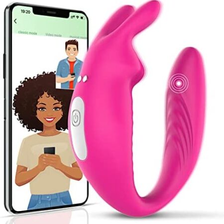 Couples Vibrator Sex Toys for Women, Adult Toy Vibrators with 12 Vibrations, Dual Vibrating G-spot Clitoralis Sex Stimulator Waterproof Panty App Remote Control Wearable Clitoral G Spot Massager