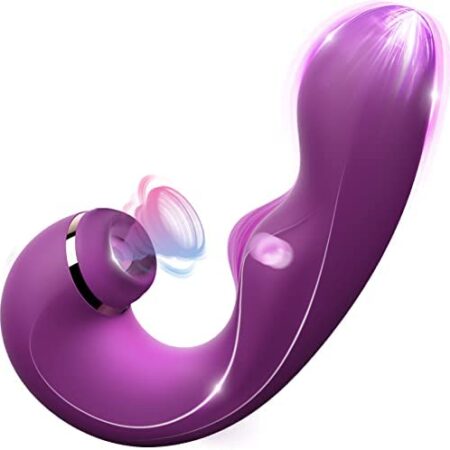 G Spot Vibrator,Adult Sex Toys for Clitoris Sex Toys Vibrating Bullet Vibrator for Women,3 in 1 Clitoral Sucking Dildo Vibrators for Woman Anal Toys Bullet Clit Sucker Sex Toys4couples Men & Women