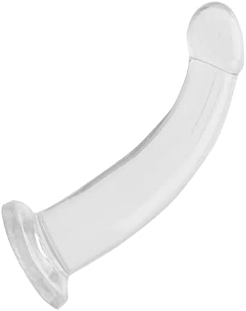 NOPNOG Transparent Dildo for Strap- On Pants, Anal Plug with Suction Cup, TPE (Small)