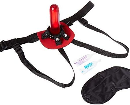 Pipedream Fetish Fantasy First Timers Strap-On Set, 5 Inch, Red