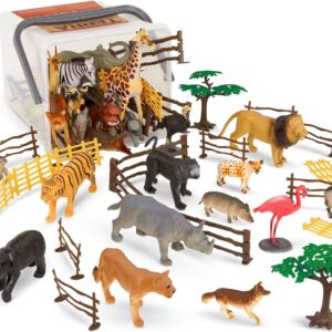 Terra by Battat – Jungle World – Assorted Miniature Jungle Animal Toy Figures For Kids 3+ (60Pc)