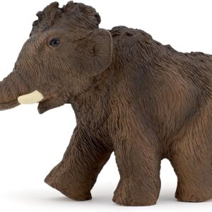 Papo - Large dinosaur figurine - Young Mammoth, Witness to the Ice Age, Children's toy from 3 years - Discovery of Prehistoric Animals and Natural History