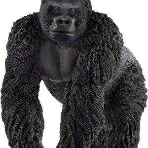 SCHLEICH 14770 Gorilla, male Wild Life Toy Figurine for children aged 3-8 Years, Multi-colou