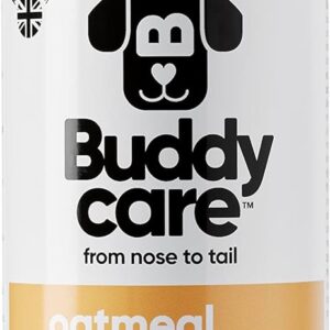 Oatmeal Dog Shampoo by Buddycare | Shampoo for Dogs with Irritated Skin | Relieving and Rehydrating | With Aloe Vera and Pro Vitamin B5 (500ml)