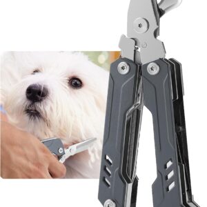 BARMI Dog Nail Clipper with Pet Grooming Scissors and Fine Hair Cleaning Comb, Dog Nail File, 5 in 1 Multitool for Products Suitable for Medium to Large Dogs and Cats