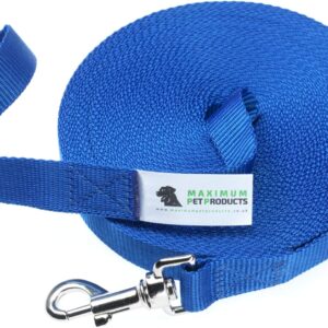 Maximum Pet Products Blue Dog Training Lead 65ft/20m