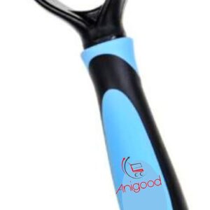 Anigood PET Grooming Rake Comb Brush For Dogs Cats With Long Thick Hair | Professional Deshedding Dematting Pet Supplies (Blue)