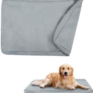 Dog Bed Cover, Replacement Cover for Dog Beds for Small Medium Large Dogs, Waterproof Protective Cover for Dog Crate Pad Mat Bed, Elastic Removable Dog Bed Covers for Pet Bed, Pet Supplies (XL)