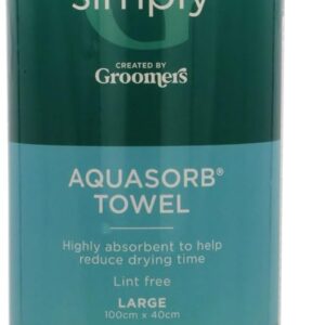 Groomers Large Aquasorb Pet Towel | Microfibre Chamois Professional Dog Grooming Essentials | Super Absorbent Lint Free