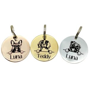 Personalised Engraved Dog ID Tag, Dog Breeds