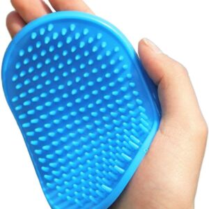 Pet Dog Cat Grooming Comb & Brush Rake Flea Puppy Animal Hair Trimmer (Blue)