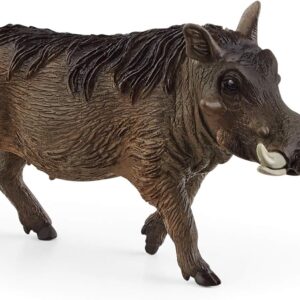 SCHLEICH 14843 Warthog Wild Life Toy Figurine for children aged 3-8 Years, Multi-colou