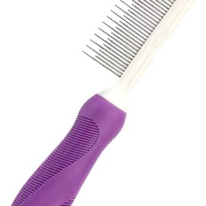 YYHONGMAI Detangling Pet Hair Comb Pet Grooming Comb Long Stainless Steel Teeth Comb for Dogs Cats