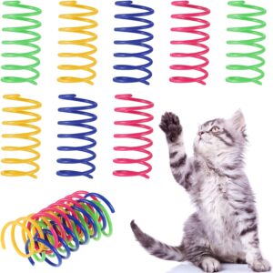12 Pcs Cat Colorful Springs Toys Pet Interactive Toys Cat Spring Kitten Springs Toys for Interactive Toys Spring Toy ​to Kill Time to Kill Time and Keep Fit for Swatting, Biting Hunting Kitten Toys