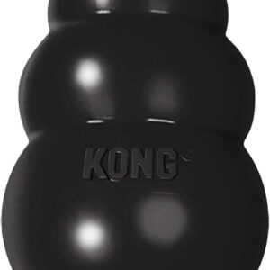 KONG - Extreme Dog Toy - Toughest Natural Rubber, Black - Fun to Chew, Chase and Fetch - For Extra Large Dogs