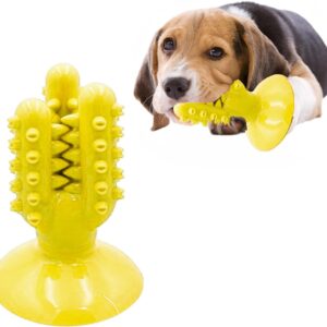 Smart Pet Chew Toy - Clever Cactus Design, Dental Care, Oral Hygiene, Exercise, Fun Distraction, Slow Chew Training, Toothbrush, Treats, Easy Clean, Durable Suction, Pet friendly Colours, Cats & Dogs