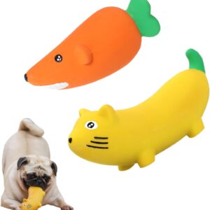 Aliangting 2pcs Dog Squeaky Toys Dog Chew Toys Durable Pet Puppy Chewing Toy Suitable for Samll and Medium and Large Dogs for Training and Entertaining