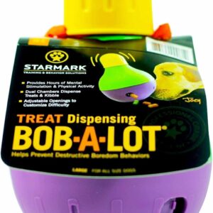 Starmark Bob-a-Lot Interactive Dog Toy, Green, Large