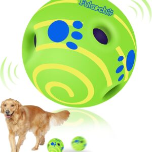 TAUCHGOE Ball for Dogs Interactive Dog Toys 5.9" Giggle Ball for Dogs Toy Balls for Dogs Squeaky Balls for Dogs Playing with Pets