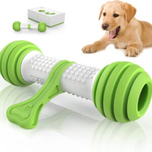 PETGEEK Automatic Interactive Dog Bone, Moving Dog Toy Bone for Indoor Boredom, Electronic Dog Chase Toys for Medium/Large Dog USB Rechargeable Safe Material PC & TPU