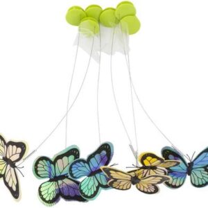 ALL FOR PAWS 6 Pack Interactive Cat Butterfly Flutter Replacements Cat Fun Playing Toy, Re-Fill(Butterfly Replacements)