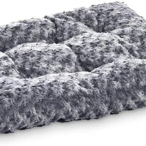 Amazon Basics Machine Washable Pet Bed for Dogs, Large (102 x 69 x 9cm), Gray Swirl