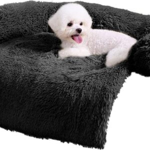 ANWA Dog Sofa Bed Mat Cover Soft Plush, Couch Cover for Dogs Dog Mat for Furniture Protector Pet Sofa Mat for Dogs, Dog Furniture Bed Sofa Cushion Washable Dogs Bed Mats 30'' x 30'' x 6''