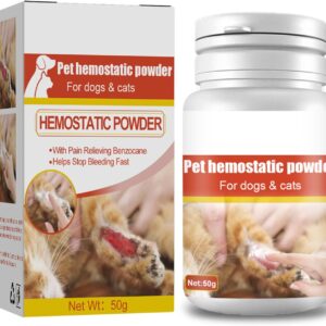 50g Medicated Powder Treatment For Bleeding Styptic Powder For Dogs Cats Pet Dogs Cats Skin Care Styptic Powder Pet Wound