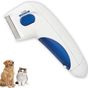 ASDFS Pet Flea Comb, Pet Grooming Comb, Lice Cleaner Comb Grooming Removal Tools for Cat Dog Cleaning Brush Anti Flea Pet Supplies