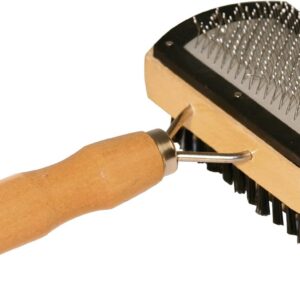 Basic Care Slicker Brush Double Protective Caps and Bristles