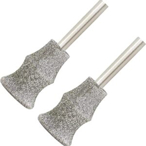 LEKOMESH Dog Nail Grinder Bits - 2pcs 1/8" Animal Diamond Rotary Bit for Dogs and Cats, Pet Nail Grinder Wheel for Home Grooming Tools and Animal Nail Care