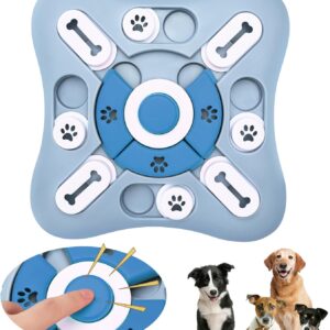 YZIMNRE Dog Puzzle Toys - Puppy Training Treats, Interactive Slow Feeder Treat Dispenser for Mental Stimulation and IQ Training, Non-Slip Design with Squeaky Feature