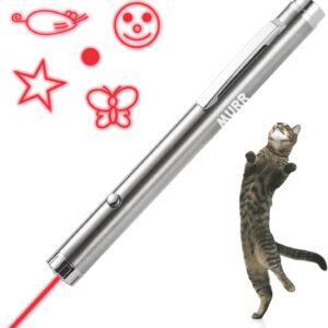 murr Light Pen for Cats | Chase Toys Pointer Toy | Cat Red Pointer | interactive Light All Breeds | Silver