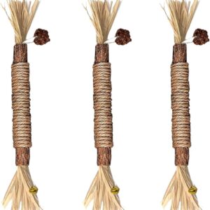 Luckious Silvervine Stick for Cats (3Pcs)- Pet Chew and Dental Toy for Fresh Breath and Playful Fun