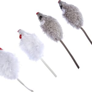 Kerbl Grey-White Mice, 5 cm, 4 Piece