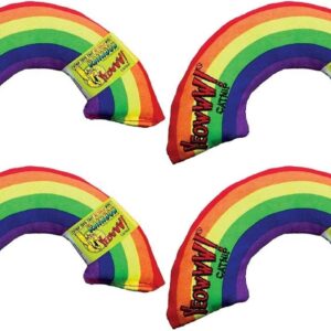 YEOWWW! Catnip Rainbow 4 PACK Pure Organic Leaf and Flowertop Blend Cat Toy